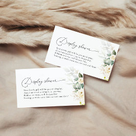 緑の白いバラ表示シャワーエンクロージャカード エンクロージャーカード