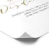 緑の白いフローラの卒業ワード・オブ・ウィズダム ポスター (角)