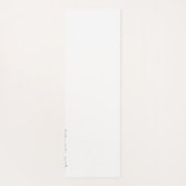 緑の白いマンダラパターンパーソナライズされた ヨガマット (裏面)