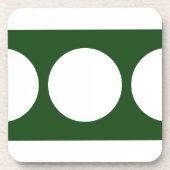 緑の白い円 コースター (正面)
