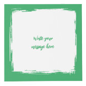 緑の白い写真カスタマイズを4枚の画像に追加 フォトキューブ (正面)