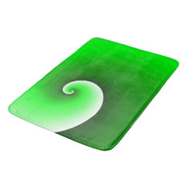 緑の白い緩和曲線のグラデーション バスマット