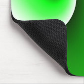 緑の白い緩和曲線のグラデーション マウスパッド (コーナー)