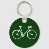 緑の白い自転車 キーホルダー (裏面)