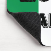 緑の白い赤の3色100 イタリアン% マウスパッド (コーナー)