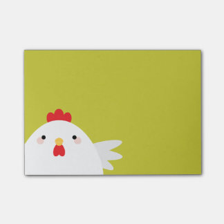 緑の白い鶏 ポストイット