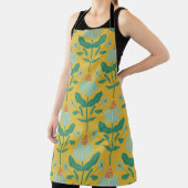 緑の白い黄色 エプロン (インサイチュ)