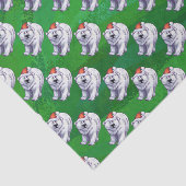 緑の白くまのクリスマス 薄葉紙 (詳細)