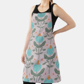 緑の白っぽいピンク エプロン (インサイチュ)