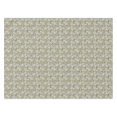 緑の白とグレーの離れ テーブルクロス (正面(横))