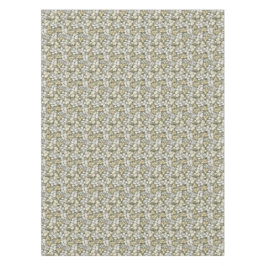 緑の白とグレーの離れ テーブルクロス