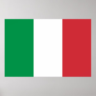 緑の白と赤のイタリアンフラグの色 ポスター