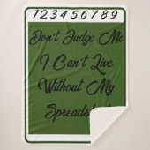 緑の白は私が生きられない私を判断しない シェルパブランケット (正面)