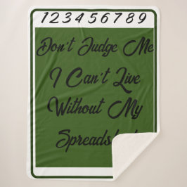 緑の白は私が生きられない私を判断しない シェルパブランケット