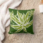 緑の白はDecor#13bのモダンの装飾用クッションを残します クッション (ブランケット)