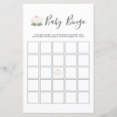 緑の白カボチャ赤ちゃんシャワービンゴゲーム (正面)