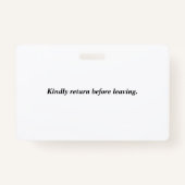 緑の白ロゴを追加Temp バッジ (裏面)