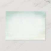 緑の白ローズママの腹サイズ赤ちゃんシャワーゲーム エンクロージャーカード (裏面)