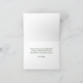 緑の白水玉模様 サンキューカード (内部)