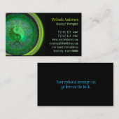 緑の白熱陰陽の生命の樹 名刺 (正面/裏面)