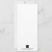 緑の白熱黒のくものハロウィンの招待カード 招待状 (裏面)