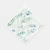 緑の白離れ色 スタンダードランチョンナプキン (角)