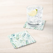 緑の白離れ色 ペーパーコースター (インサイチュ)