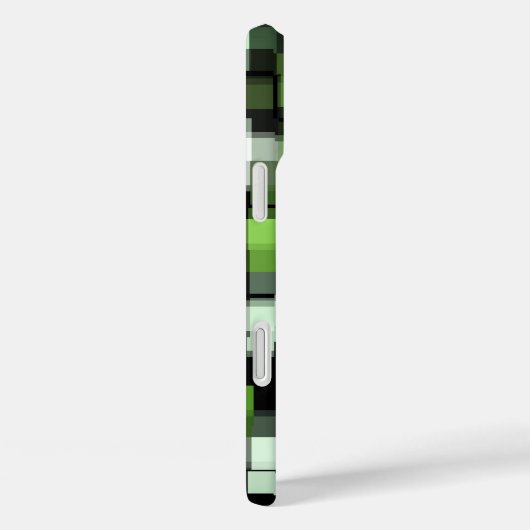 緑の白黒モダンパターン Case-Mate iPhoneケース (裏面 / 右)