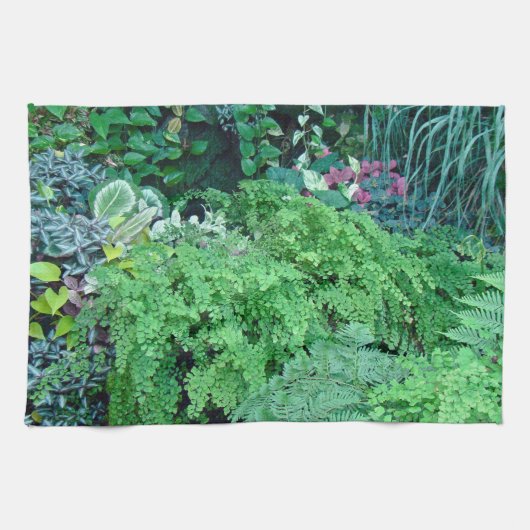 緑の百景は美しい キッチンタオル (横)