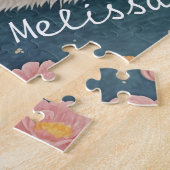 緑の目で魅惑の白猫 ジグソーパズル (側面)