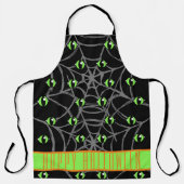 緑の目と灰色のクモの巣、小 エプロン (正面)