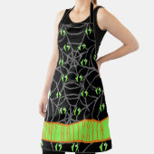 緑の目と灰色のクモの巣、小 エプロン (インサイチュ)