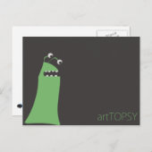 緑の目の怪物 ポストカード (正面/裏面)