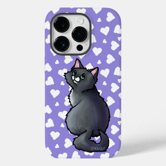 緑の目の猫ケース – メイトiPhoneケース Case-Mate iPhoneケース (裏面)
