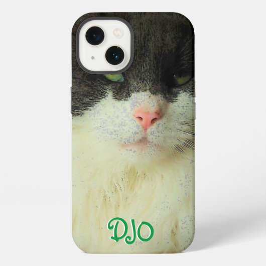 緑の目の猫ケース – メイトiPhoneケース iPhoneケース (裏面)