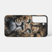 緑の目をしたライオン SAMSUNG GALAXYケース (裏面横)