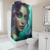 「緑の目をした人魚」 シャワーカーテン (インサイチュ)