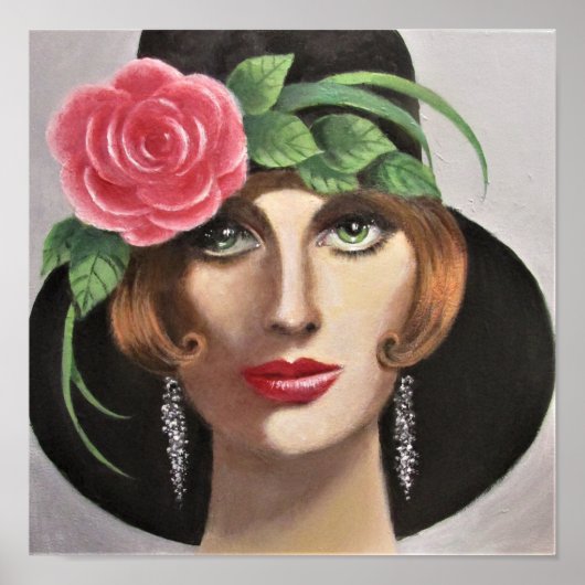 緑の目をした女性 ポスター (正面)