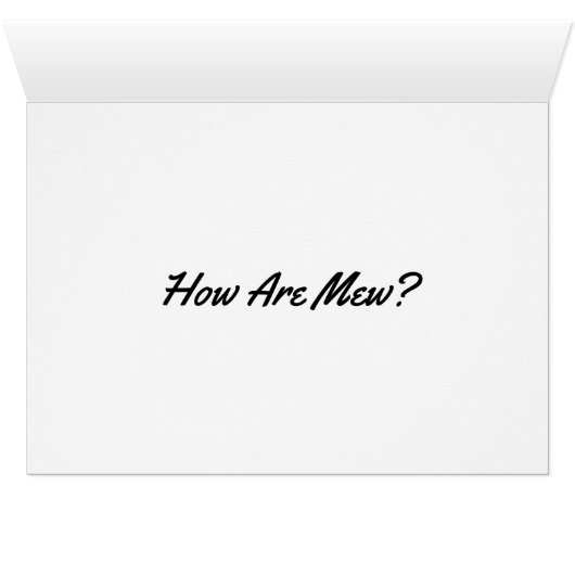 緑の目をした猫グリーティングカード (内部横(下))