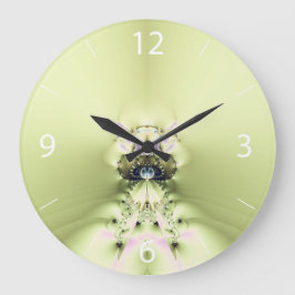 緑の瞑想 ラージ壁時計