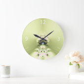 緑の瞑想 ラージ壁時計 (ホーム)