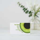 緑の瞳の焦点 名刺 (スタンド正面)