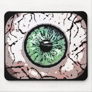 緑の瞳のmousepad マウスパッド