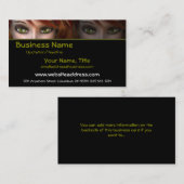 緑の瞳D2 -ファンタジーの名刺 名刺 (正面/裏面)