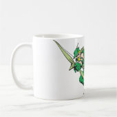 緑の矢印かがみ コーヒーマグカップ (左)