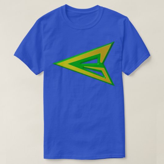 緑の矢印のロゴ Tシャツ (デザイン正面)