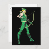 緑の矢印プロファイル ポストカード (正面/裏面)