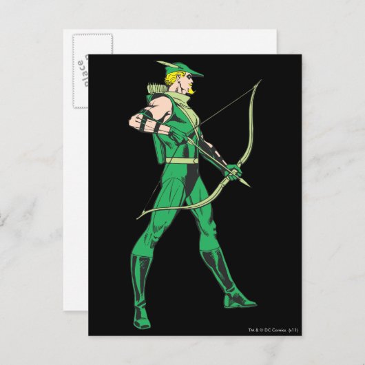緑の矢印プロファイル ポストカード (正面/裏面)