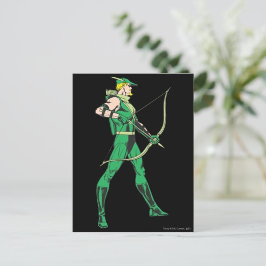 緑の矢印プロファイル ポストカード (スタンド正面)