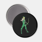 緑の矢印プロファイル マグネット (正面/裏面)